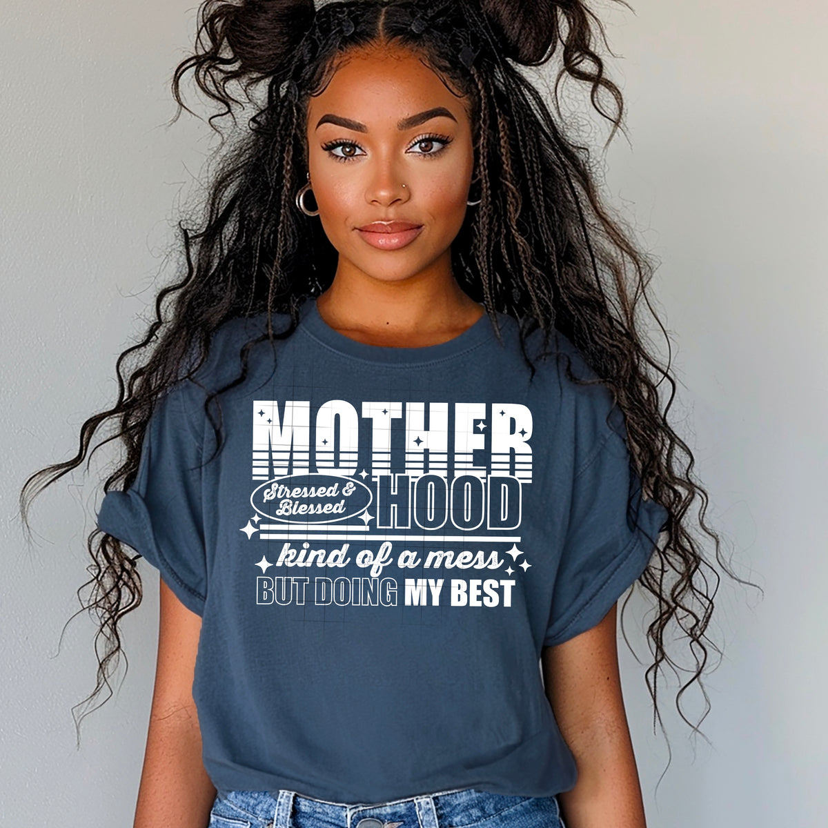 Motherhood kind of a mess WHITE (CSC) 102441 DTF transfer