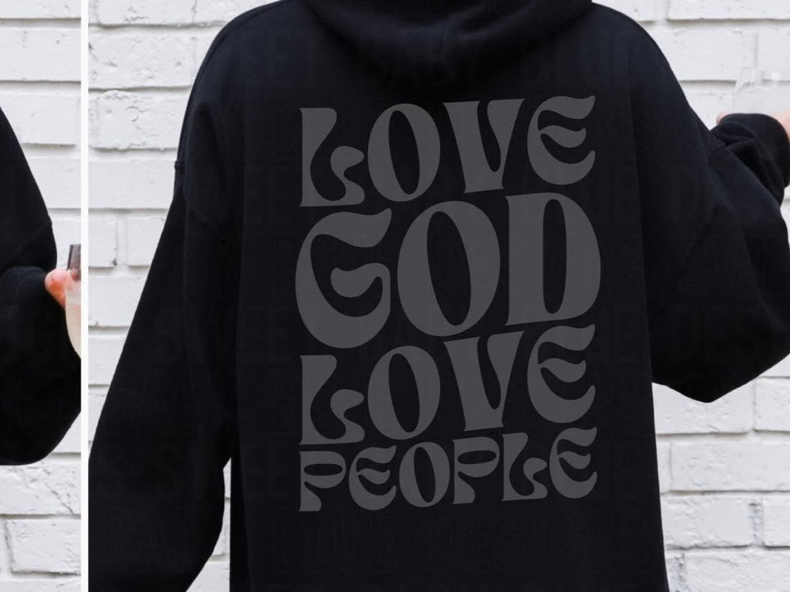 Love God Love People *Gray *BACK ONLY* (SBB) 72544 DTF Transfer