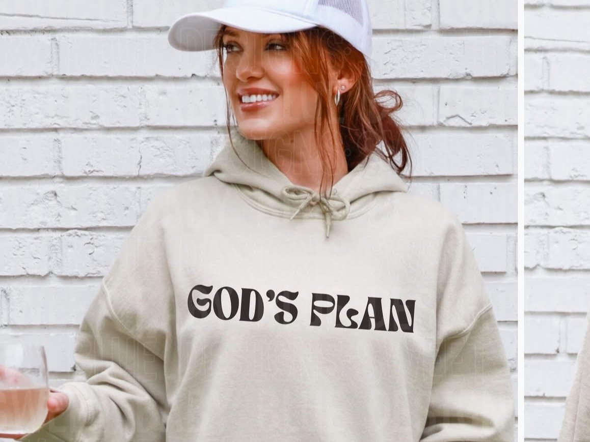 God's Plan *Brown *FRONT ONLY* (SBB) 72547 DTF Transfer