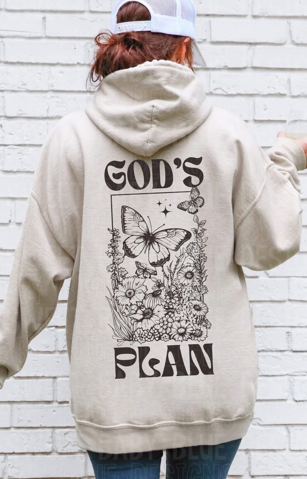 God's Plan *Brown *BACK ONLY* (SBB) 72548 DTF Transfer