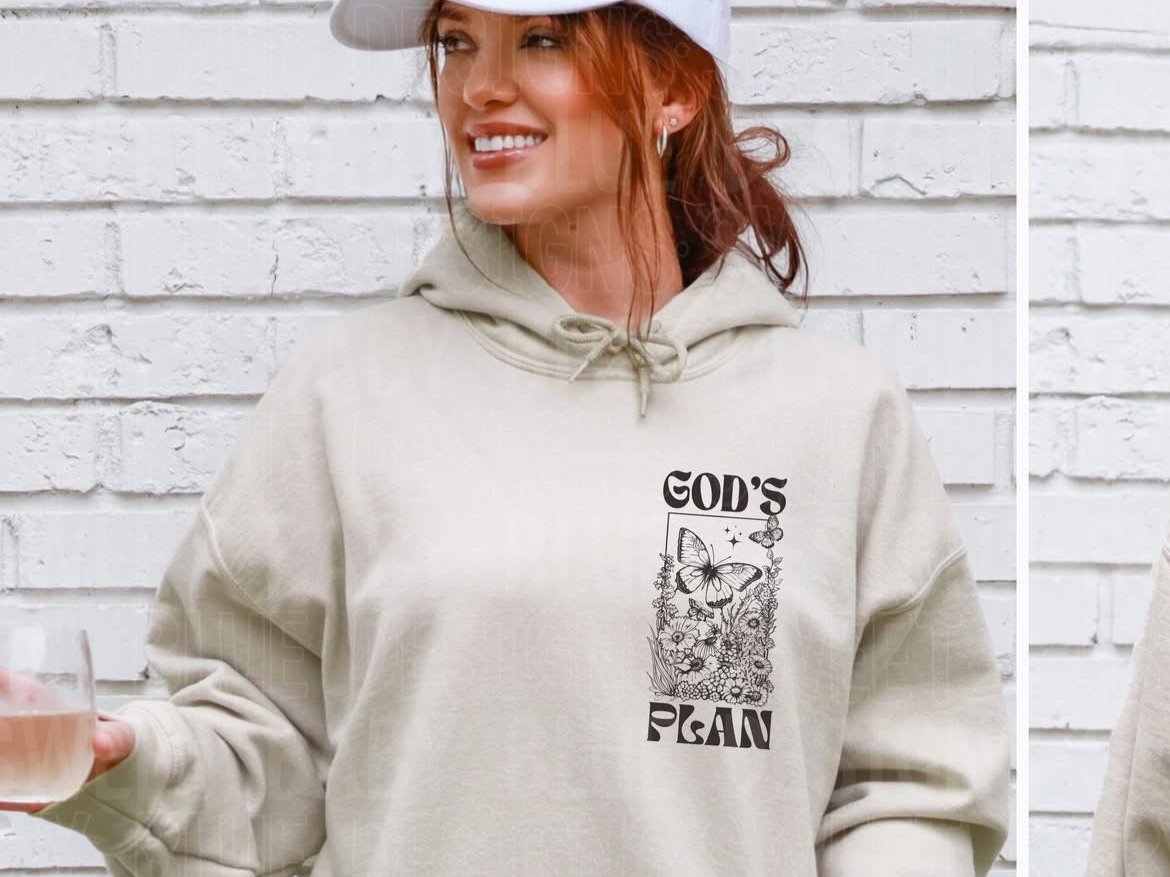 God's Plan *Brown *FRONT ONLY* (SBB) 72549 DTF Transfer