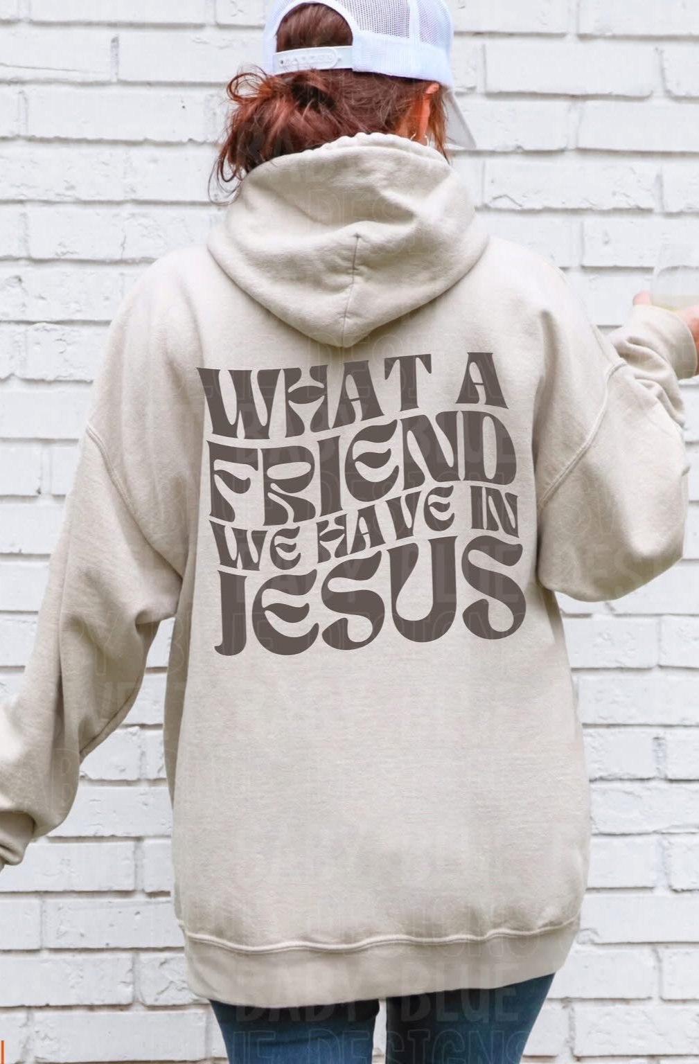 What A Friend We Have In Jesus *Brown *BACK ONLY* (SBB) 72559 DTF Transfer