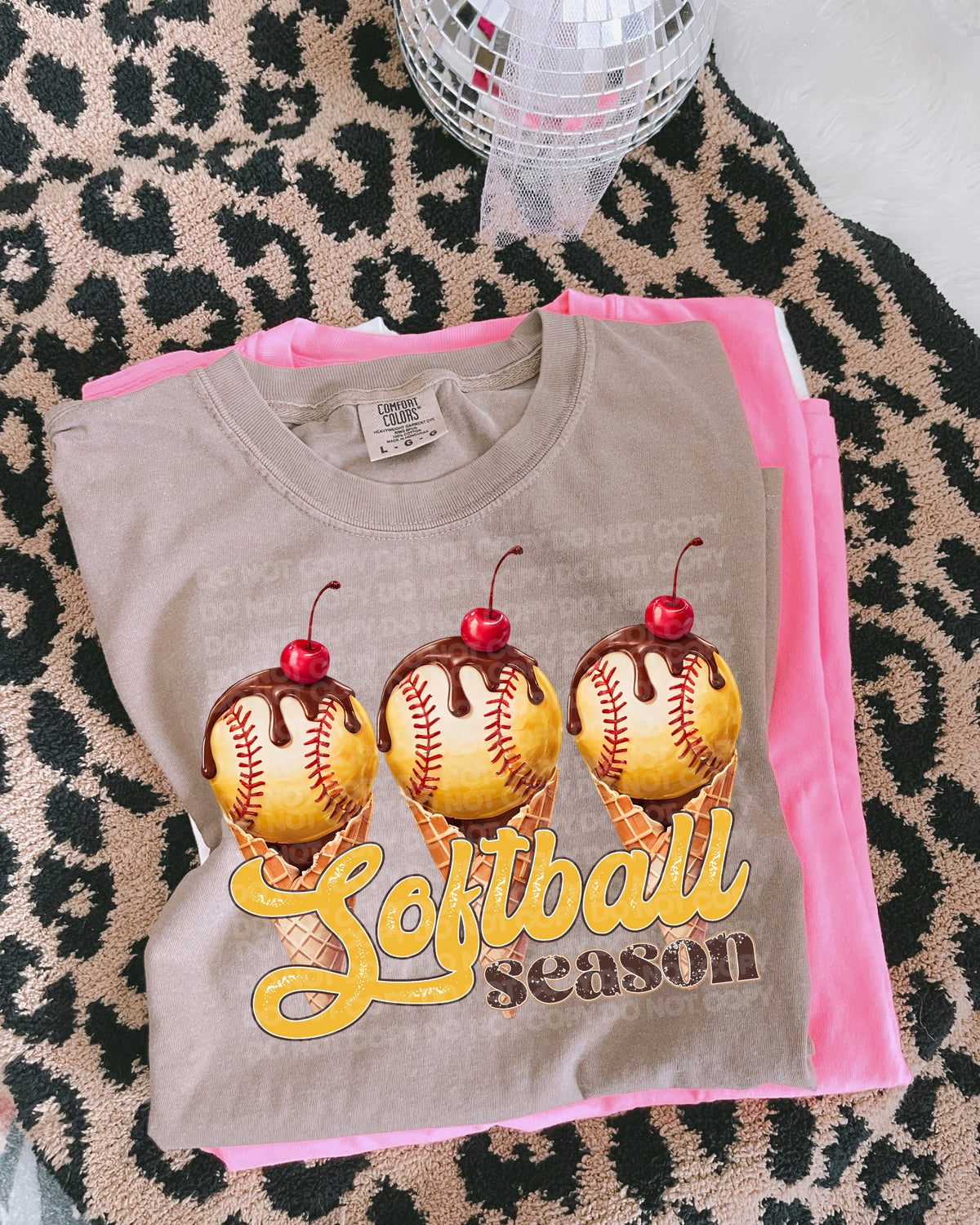 Softball Season Ice Cream Scoops (SCG) DTF transfer