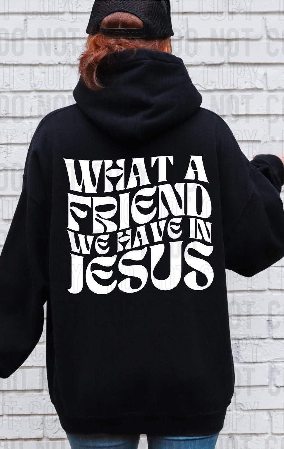 What A Friend We Have In Jesus *White *BACK ONLY* (SBB) 72565 DTF Transfer