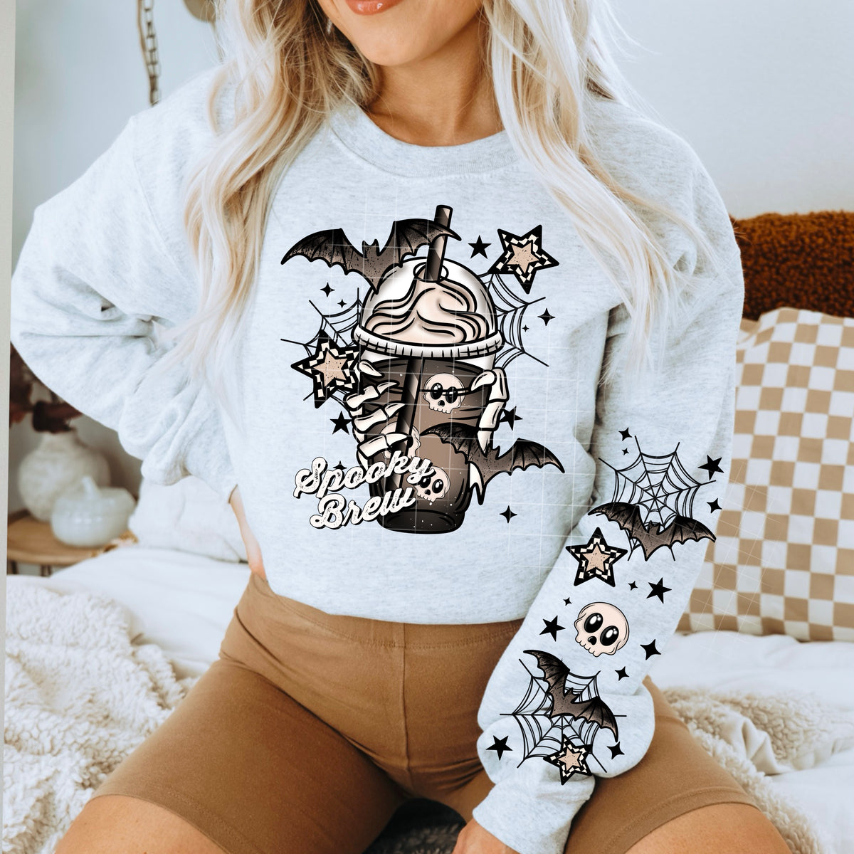 Spooky Brew Coffee and Bats (CSC) 102519 DTF transfer