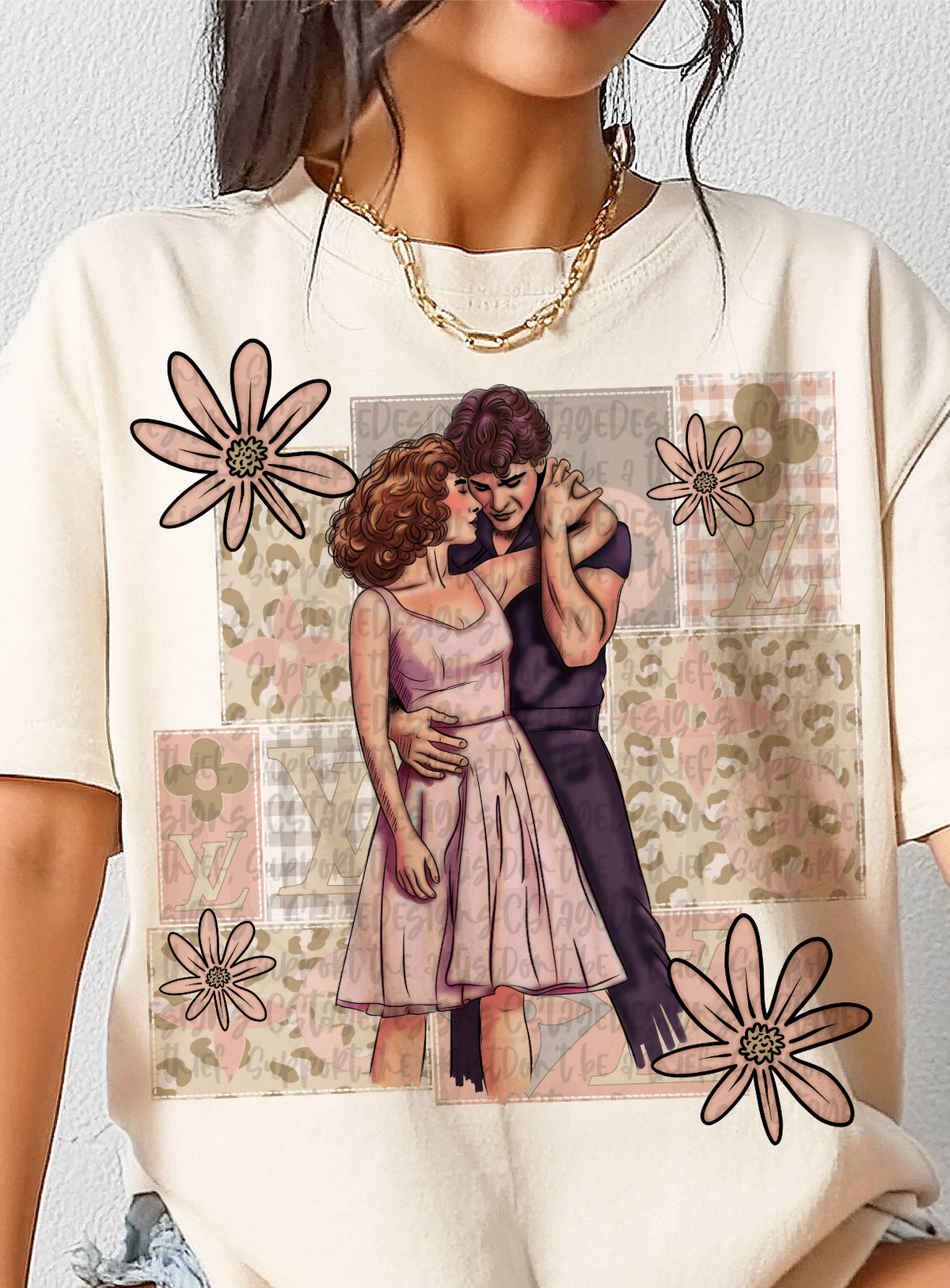 Dirty D floral frame (Cstage) DTF Transfer