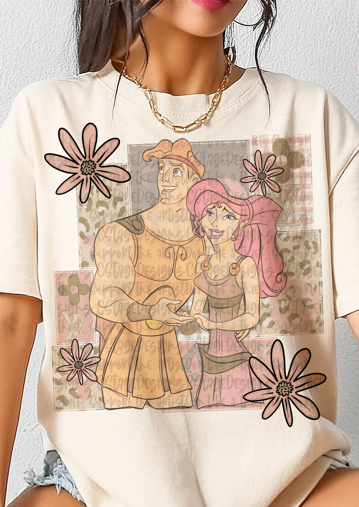 Herc floral frame (Cstage) DTF Transfer