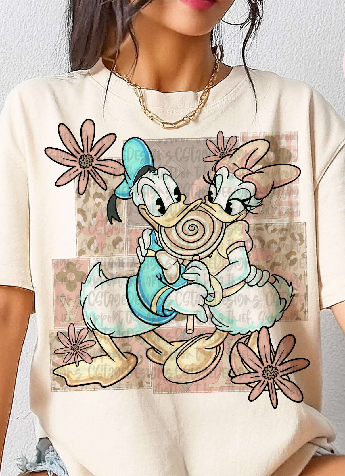 Ducks floral frame (Cstage) DTF Transfer