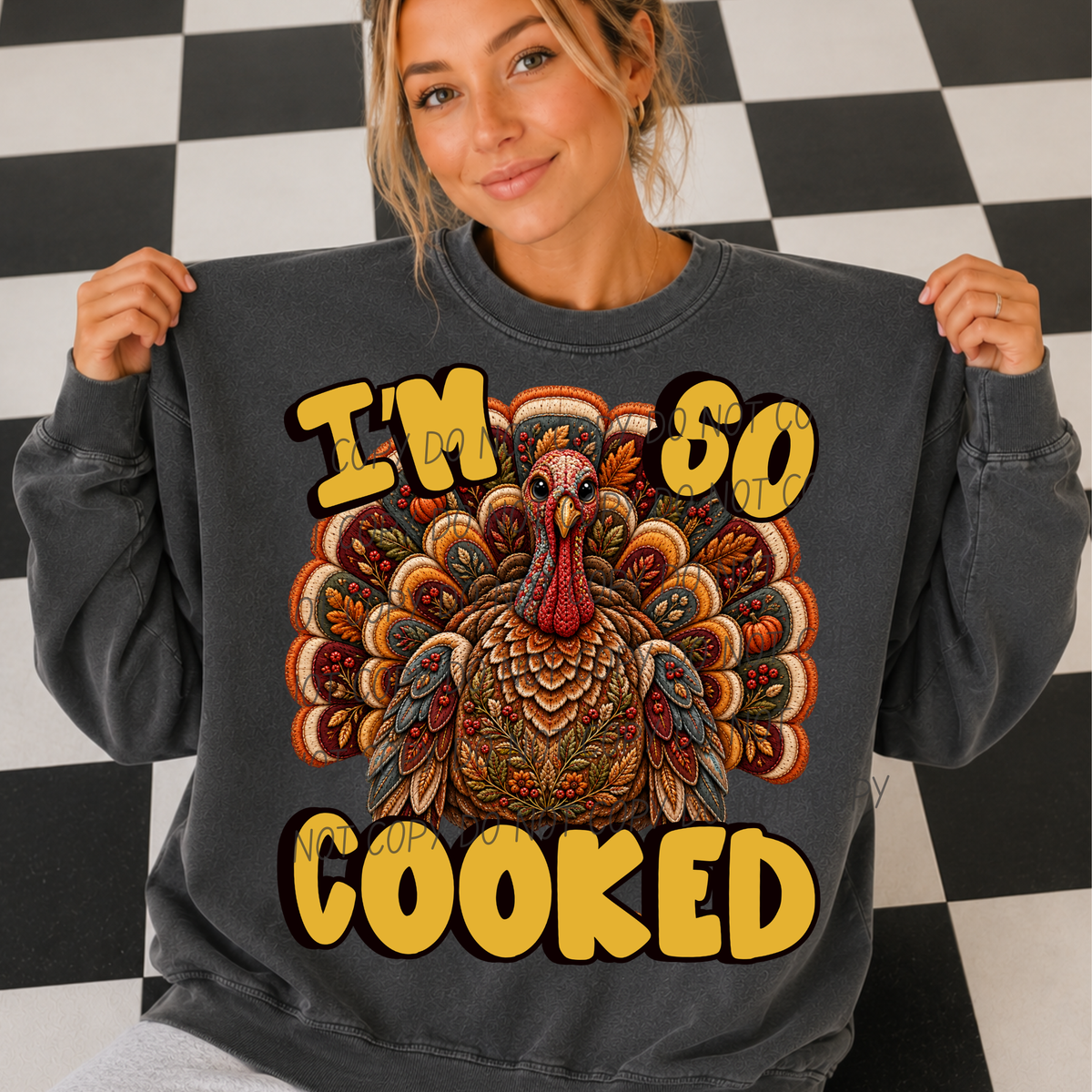 I'm so cooked with Turkey (City) DTF Transfer