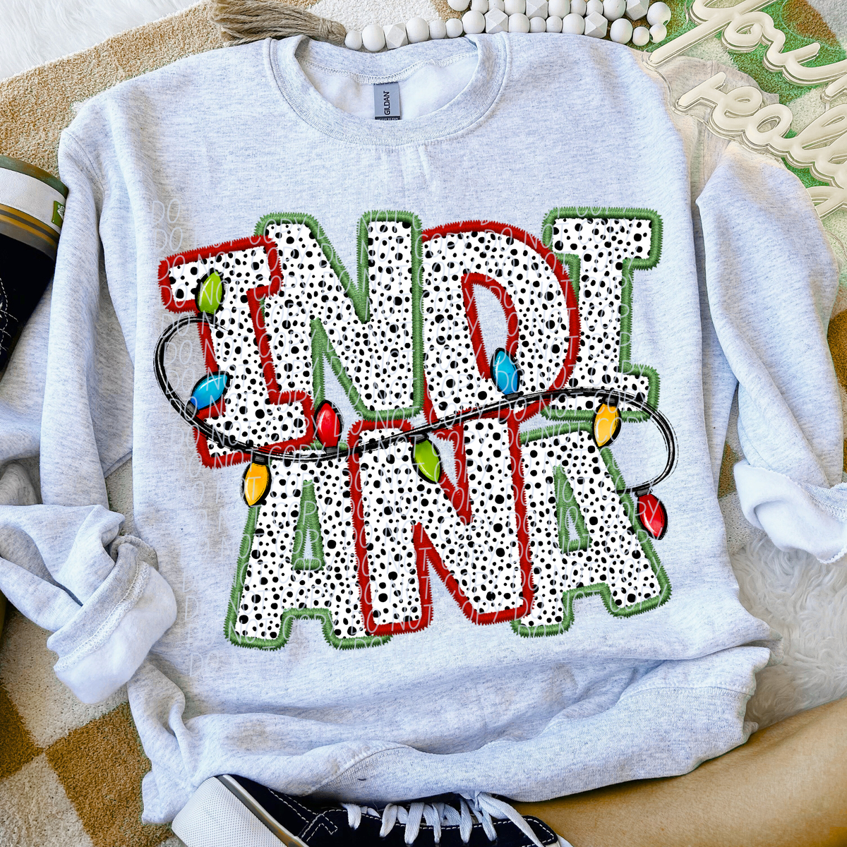 Indiana Christmas Lights (City) DTF Transfer