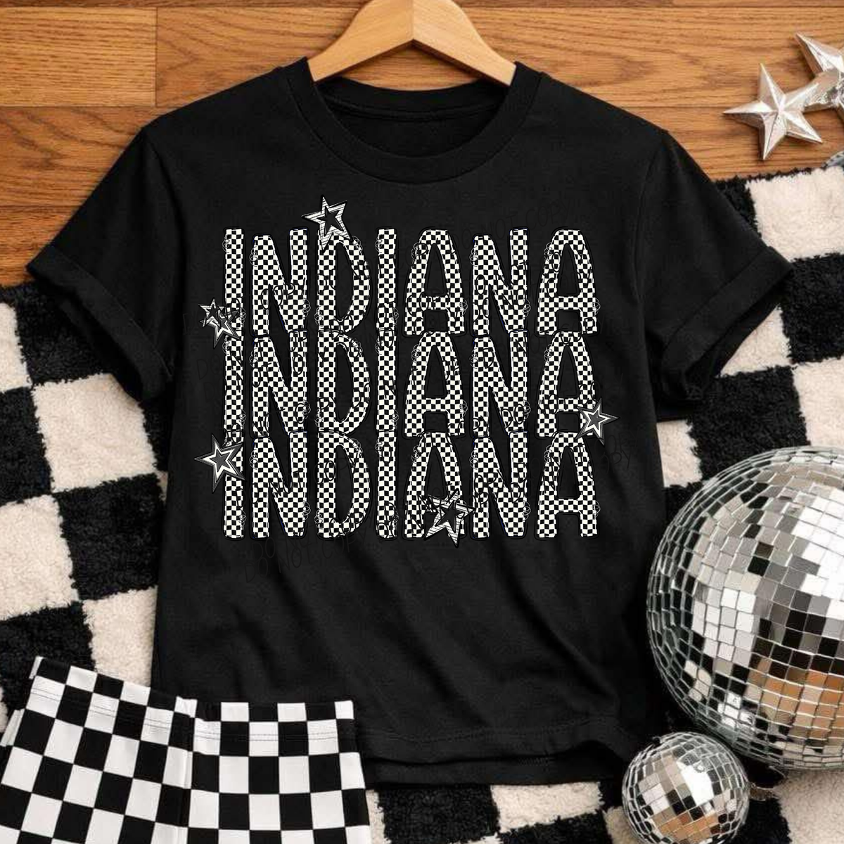 Indiana checker star (City) DTF Transfer