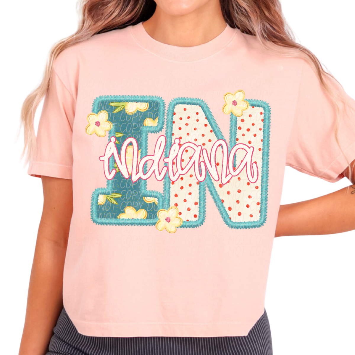Indiana retro floral (City) DTF Transfer