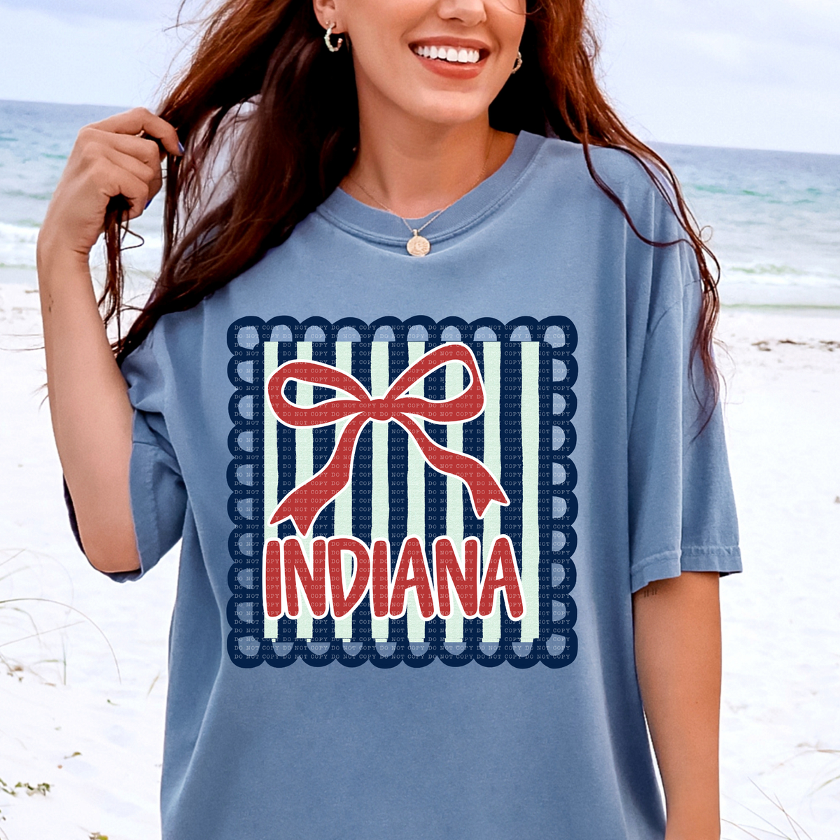 Indiana preppy RWB frame (ECHT) DTF Transfer