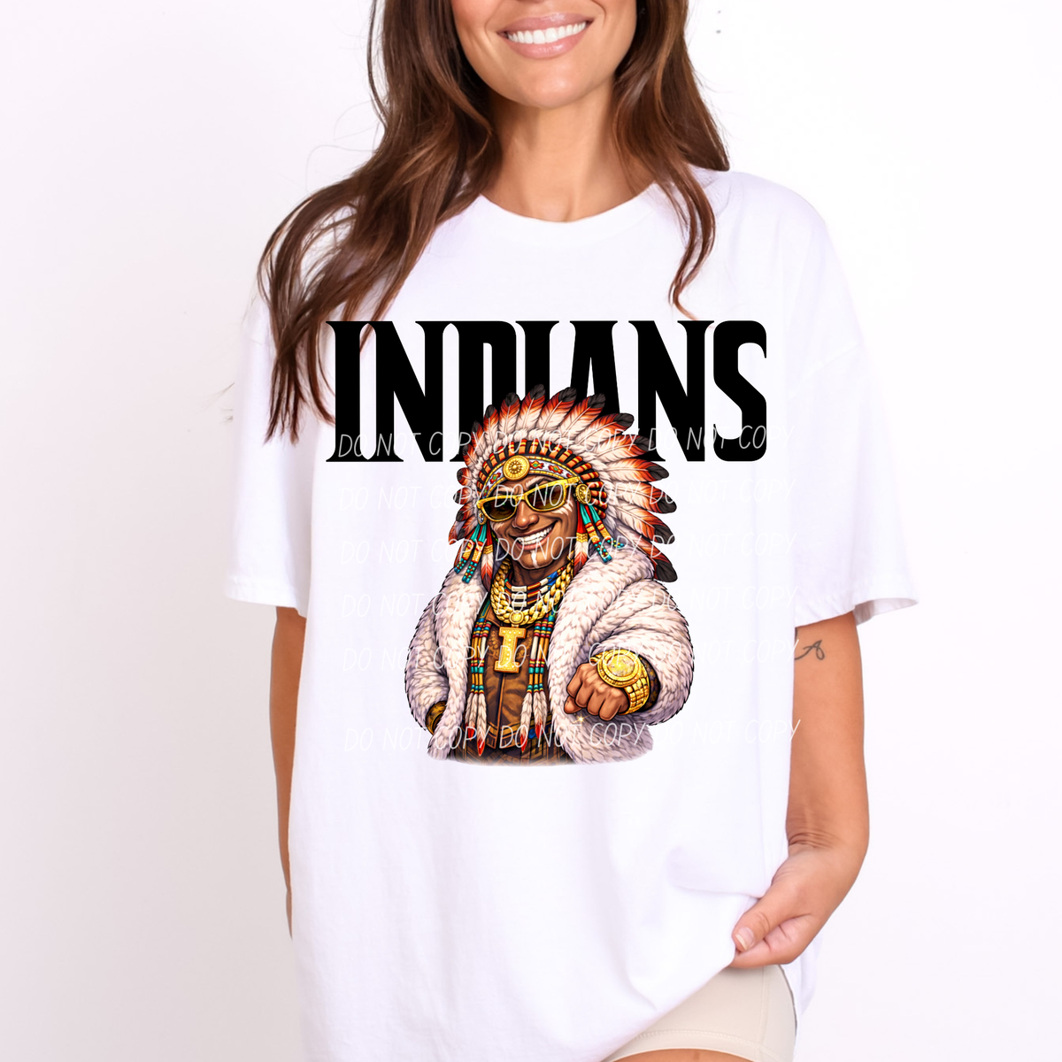indians Swag Mascot (City) DTF Transfer