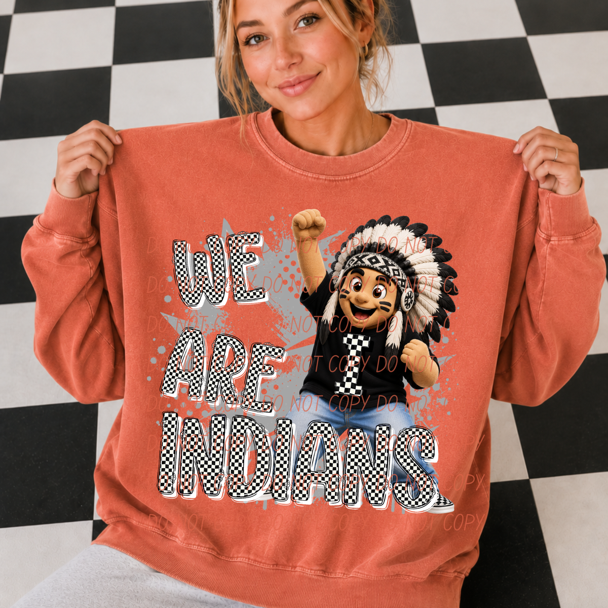 indians campus crew (city) DTF transfer