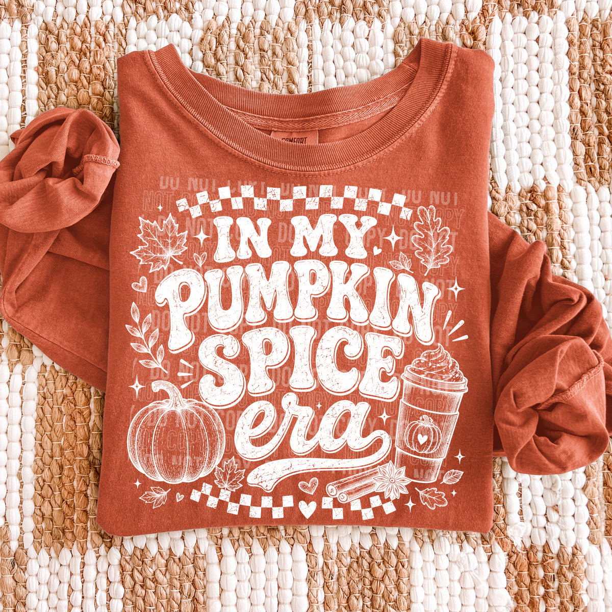 In my pumpkin spice era WHITE (SBB) DTF Transfer