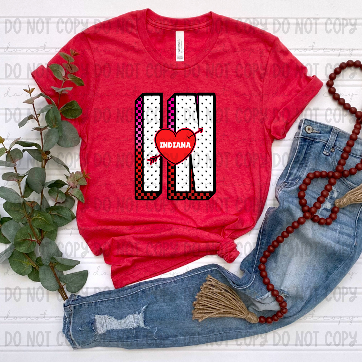 IN Indiana red (Revel) DTF transfer