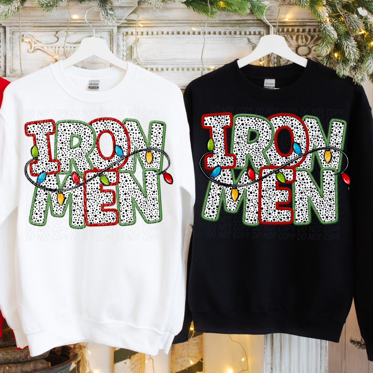 Ironmen Christmas Light Mascots (City) DTF Transfer