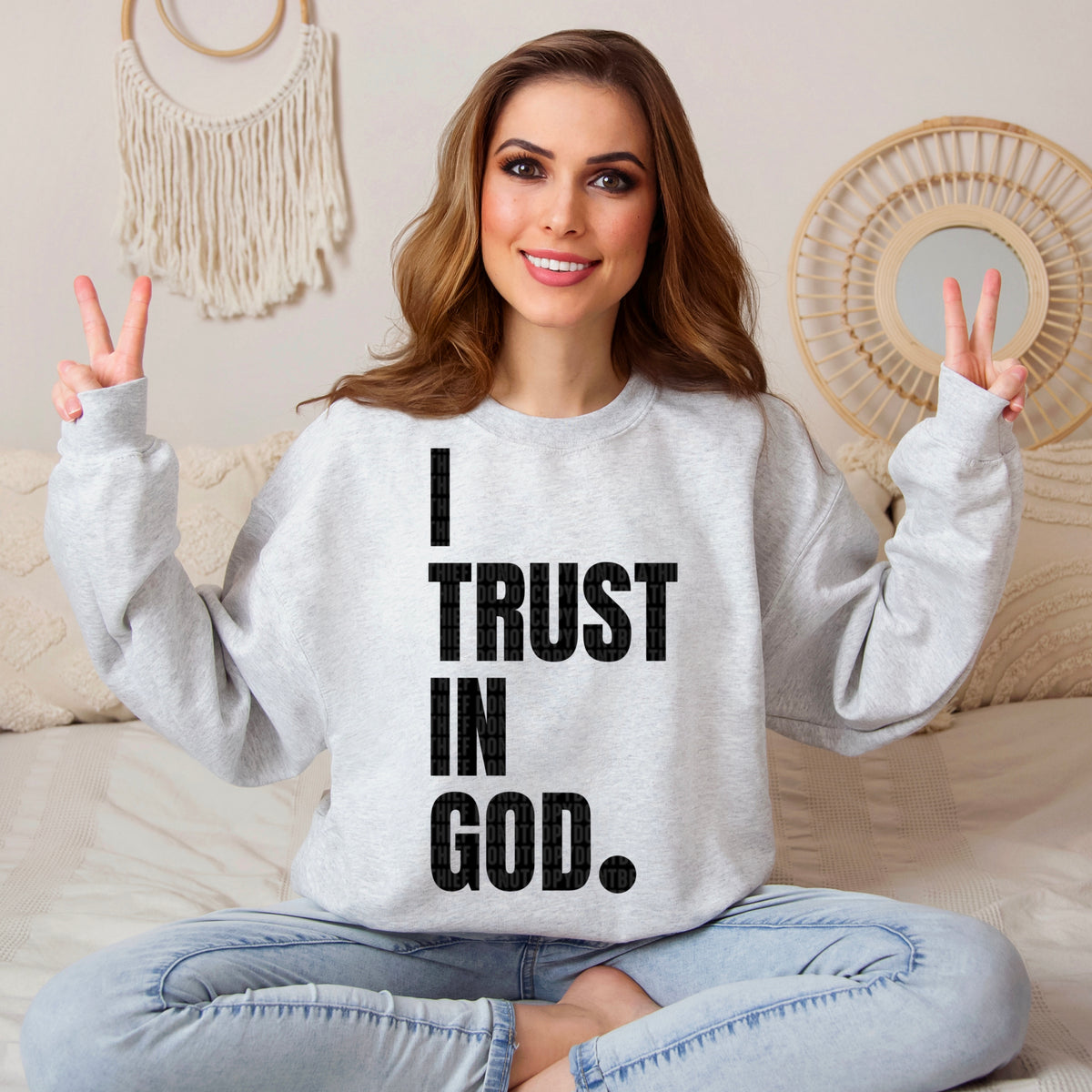 I trust in God BLACK DTF transfer