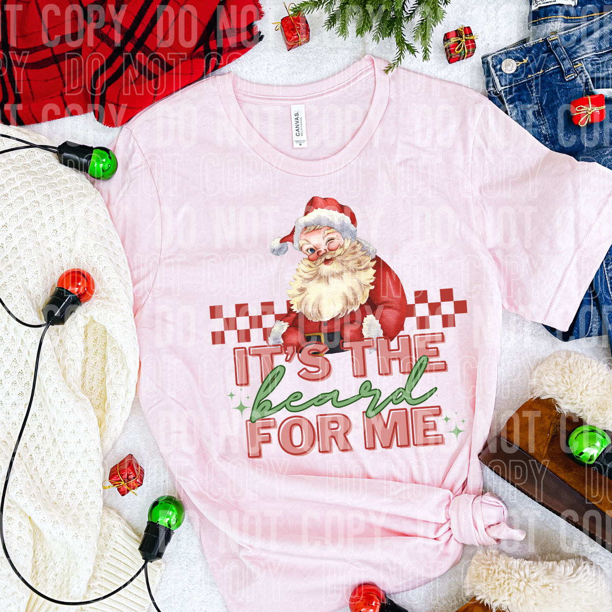 It's the beard for me santa SBB DTF transfers