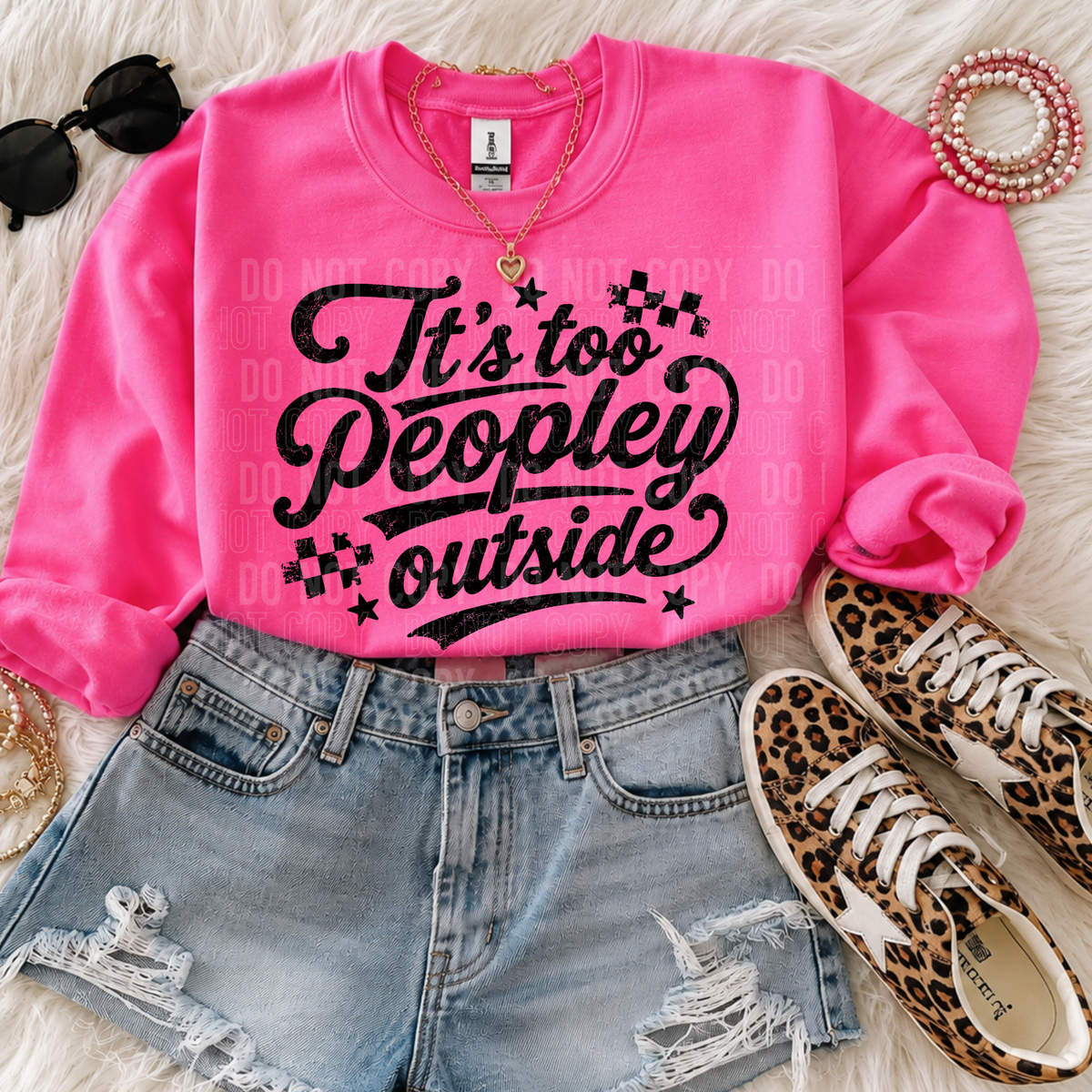 It's too peopley outside (SBB) DTF Transfer