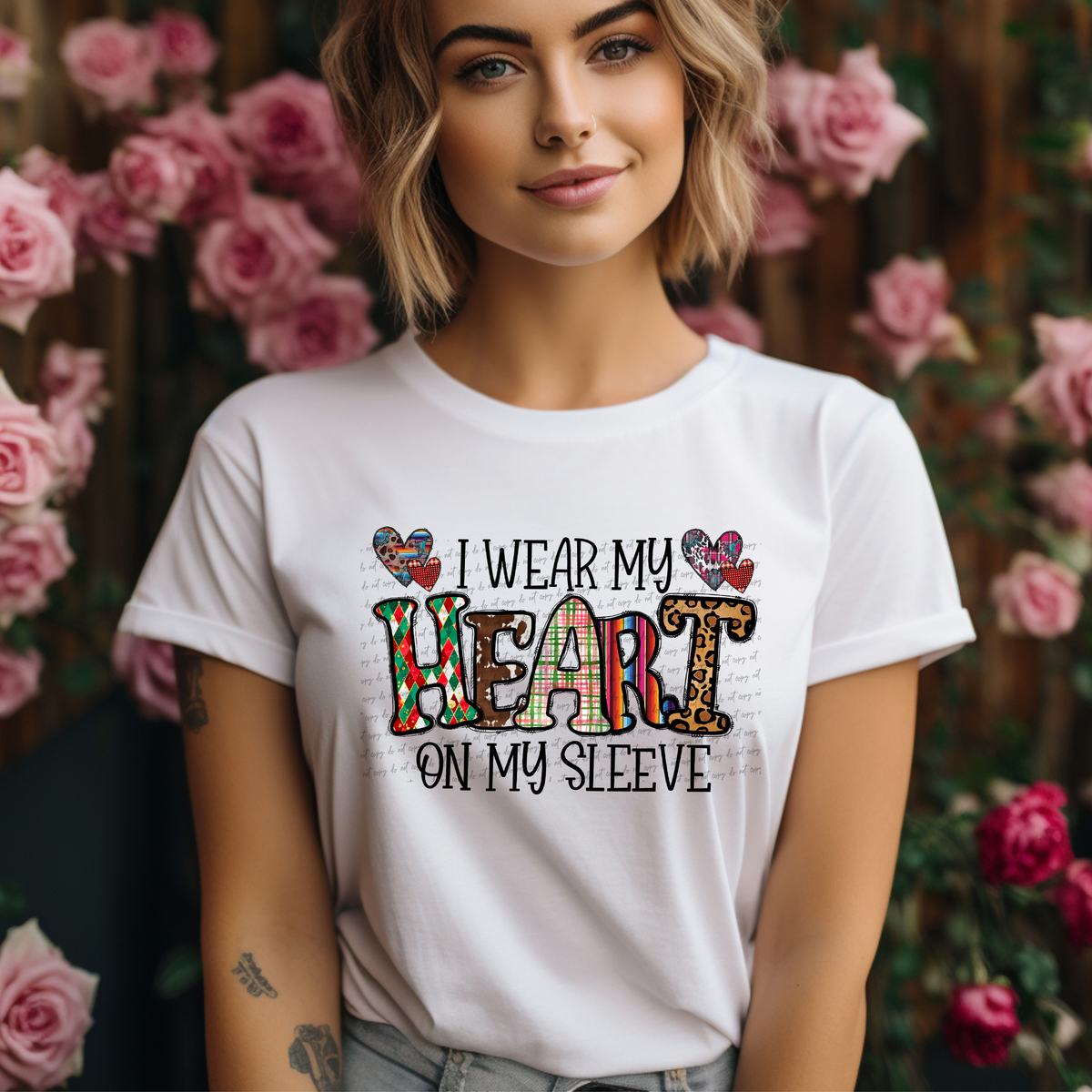 I Wear My Heart On My Sleeve 71512 DTF transfer