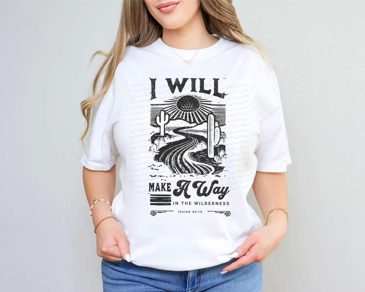 I Will Make A Way BLACK 117679 DTF transfer