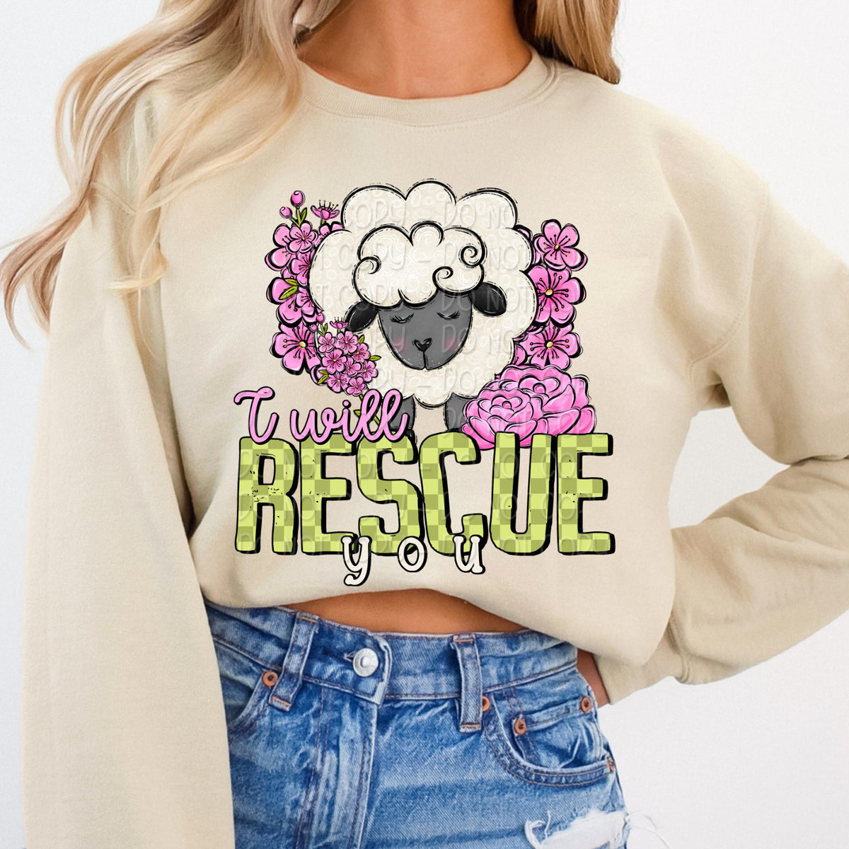 I will rescue you 103514 DTF transfer