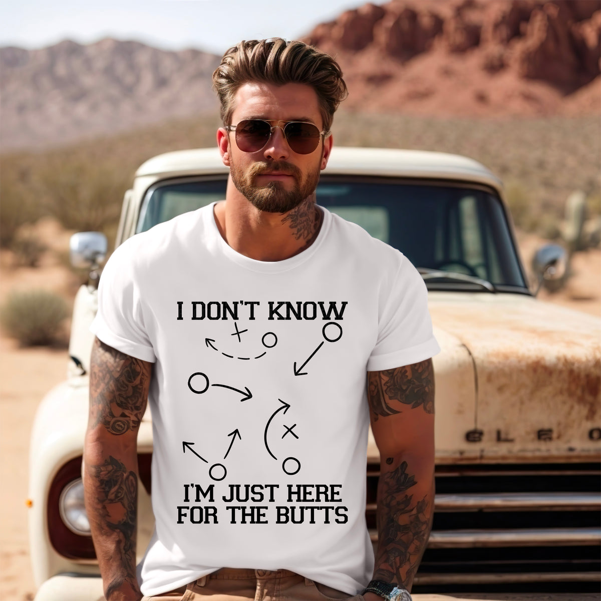 I Don't Know I'm Just Here For The Butts 104353 DTF transfer