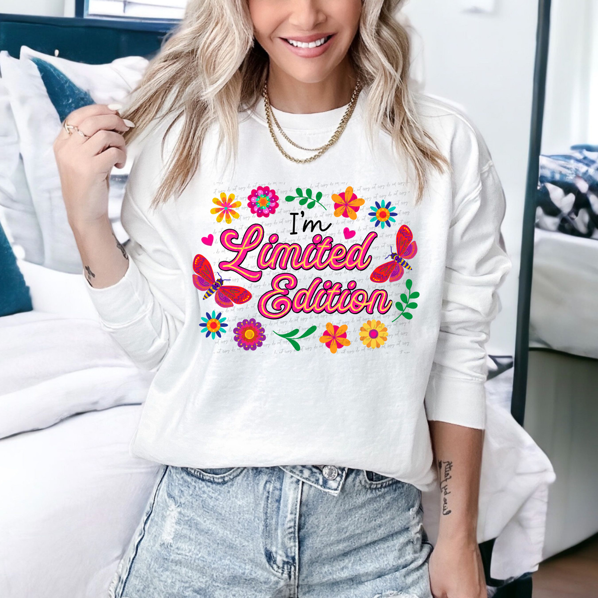 I'm Limited Edition Floral 76682 DTF Transfer