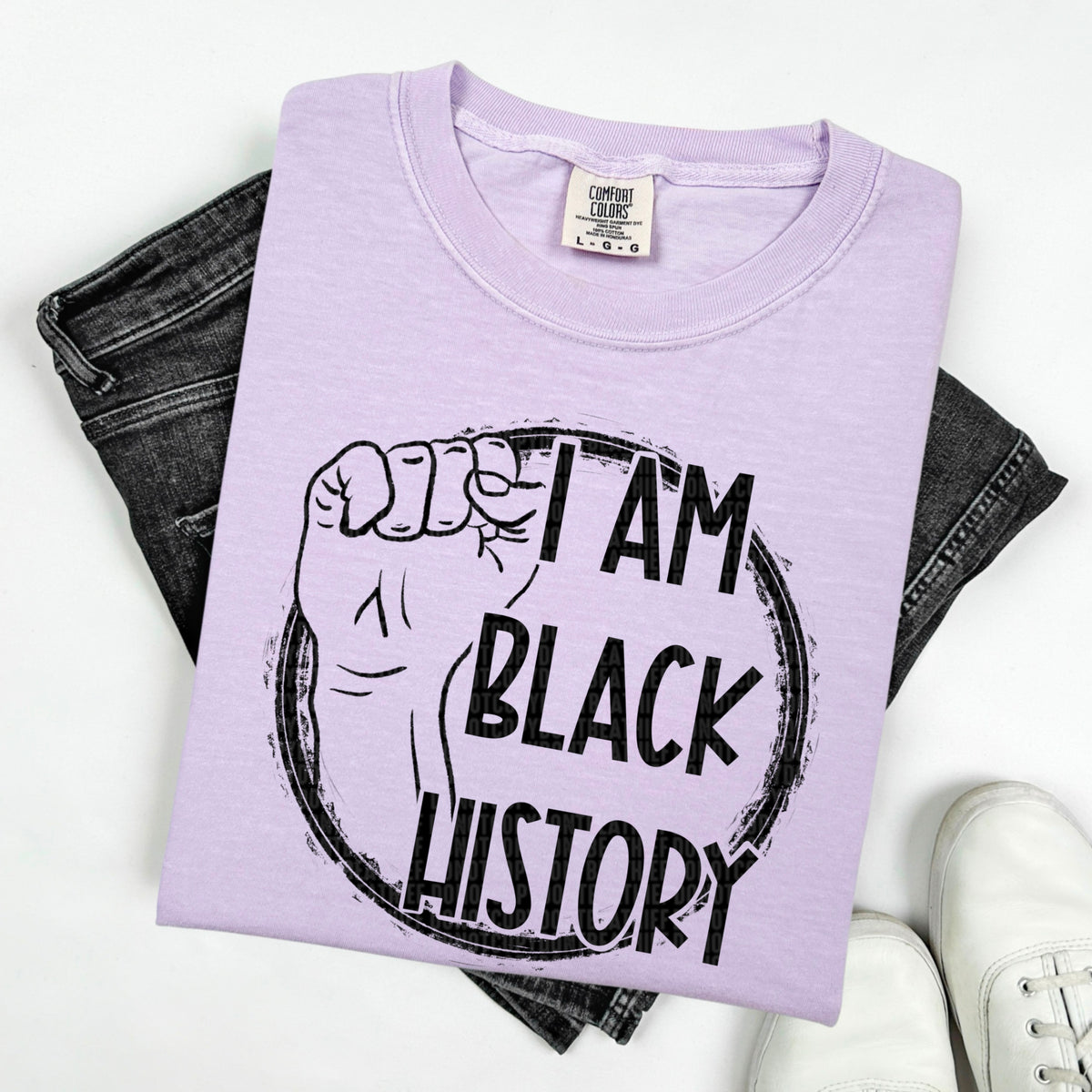 I Am Black History 104204 DTF transfer