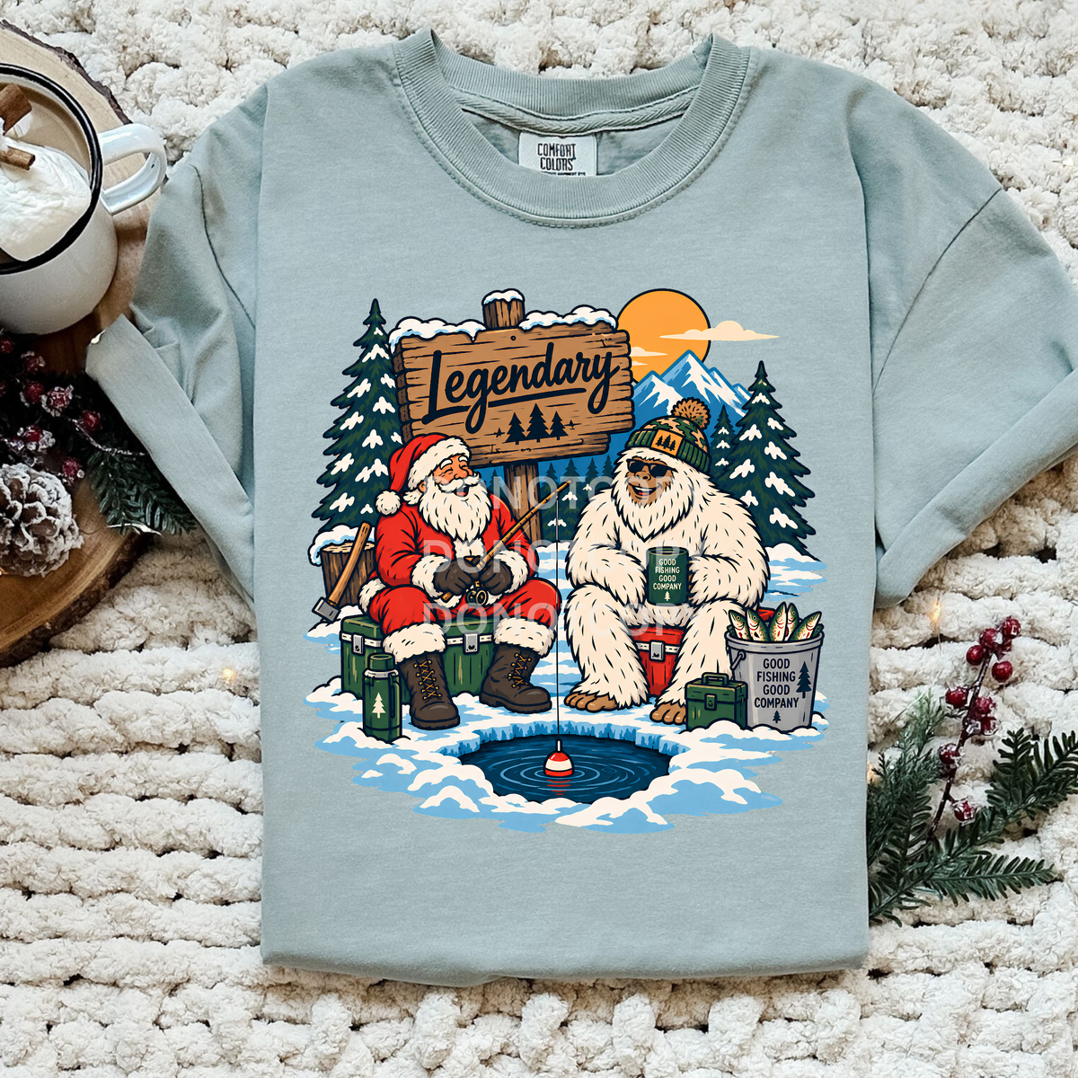 Legendary santa and snowman (CSG) DTF Transfer