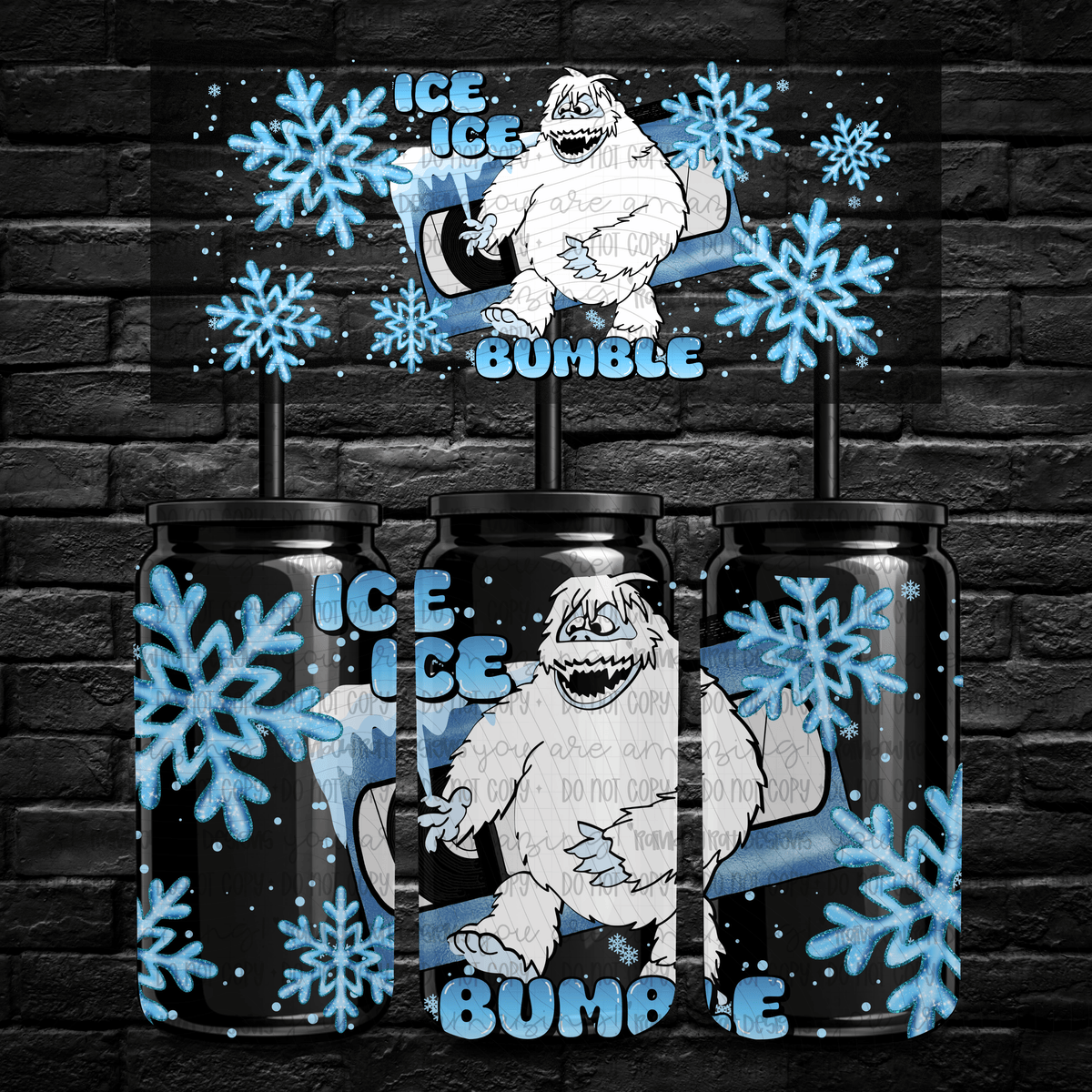 Ice ice bumble (RRD) UV DTF WRAP