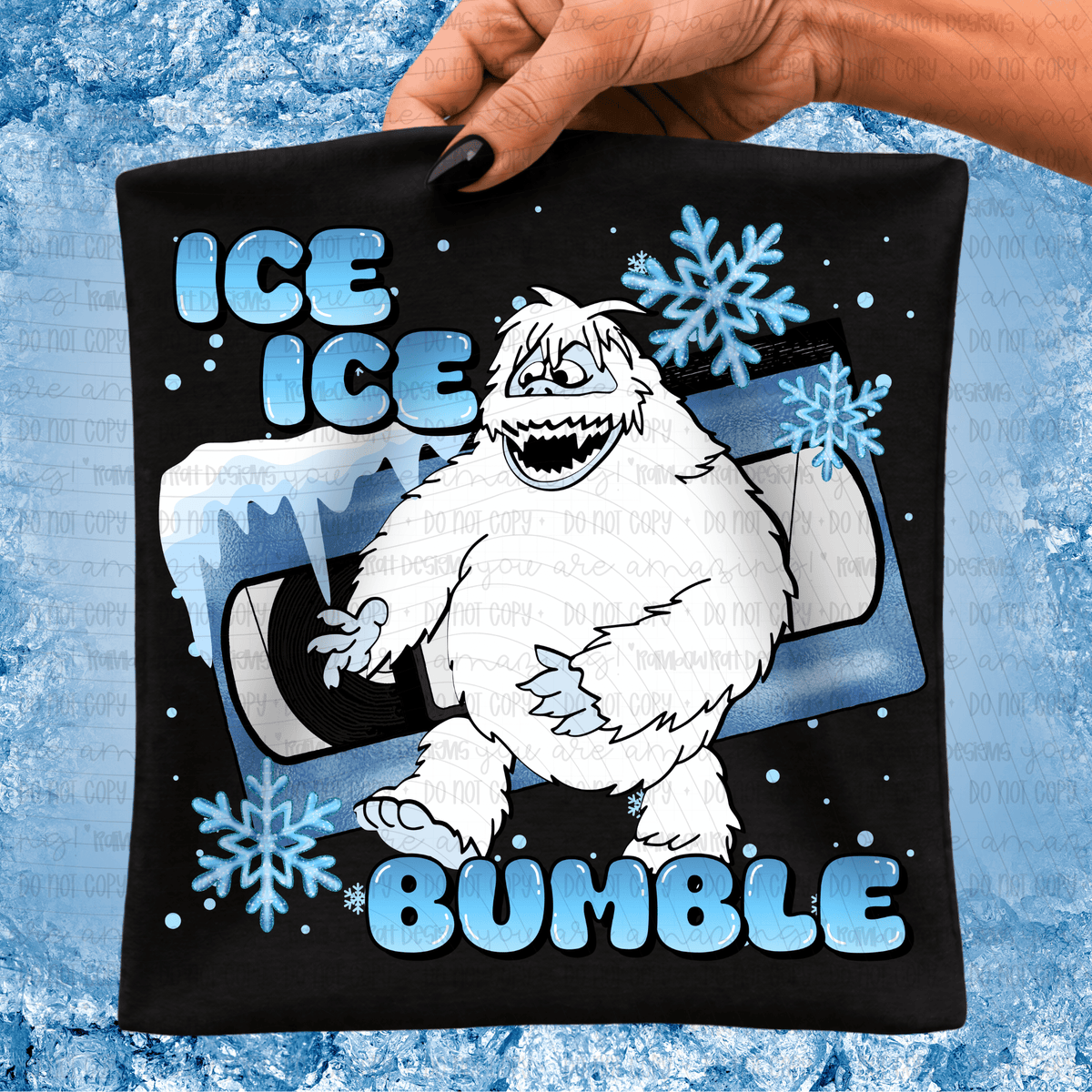 Ice ice bumble (RRD) DTF transfer