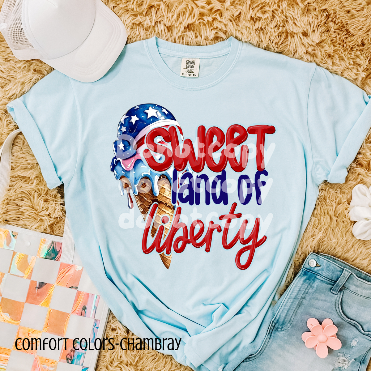 Sweet land of liberty ice cream (CSG) 98819 DTF transfer