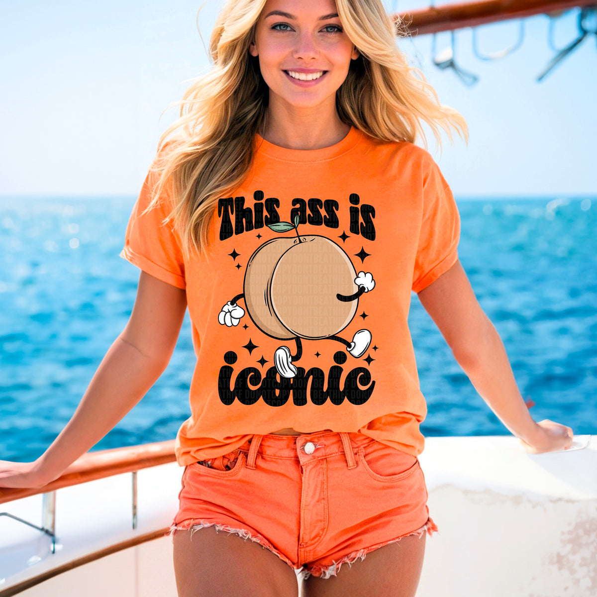 This Ass Is Iconic Black Font 104355 DTF transfer