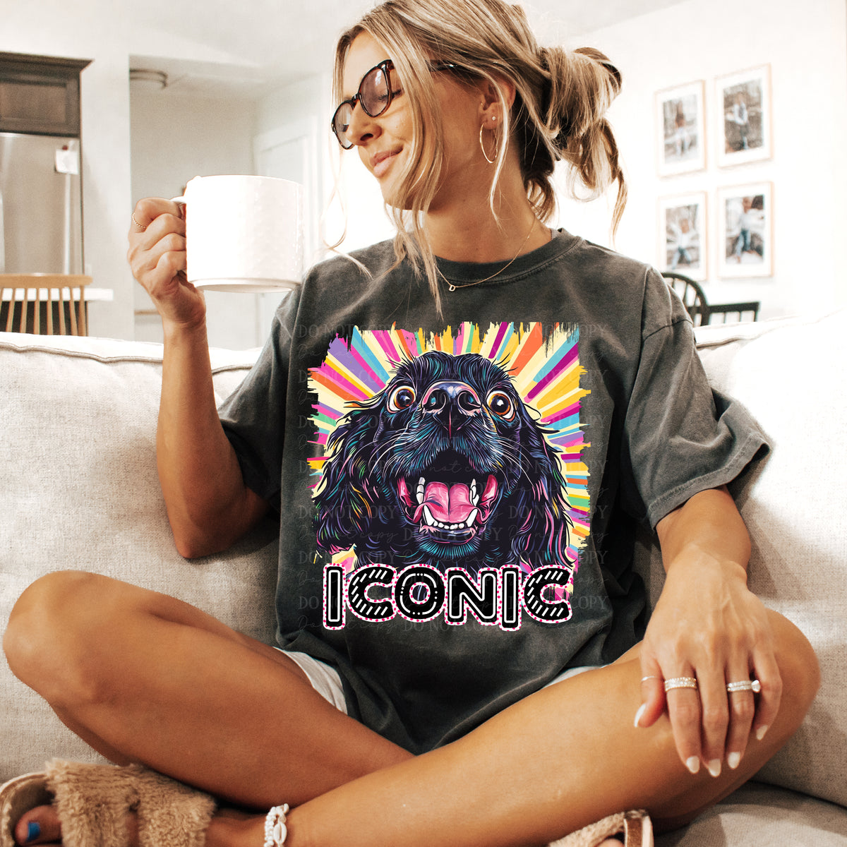 Iconic black cocker spaniel (TTD) DTF transfer