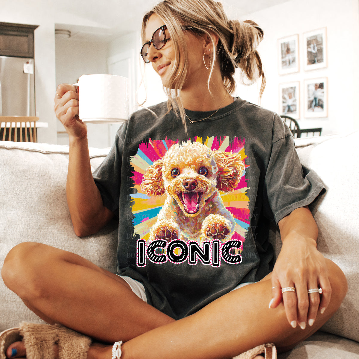 Iconic golden poodle (TTD) DTF transfer