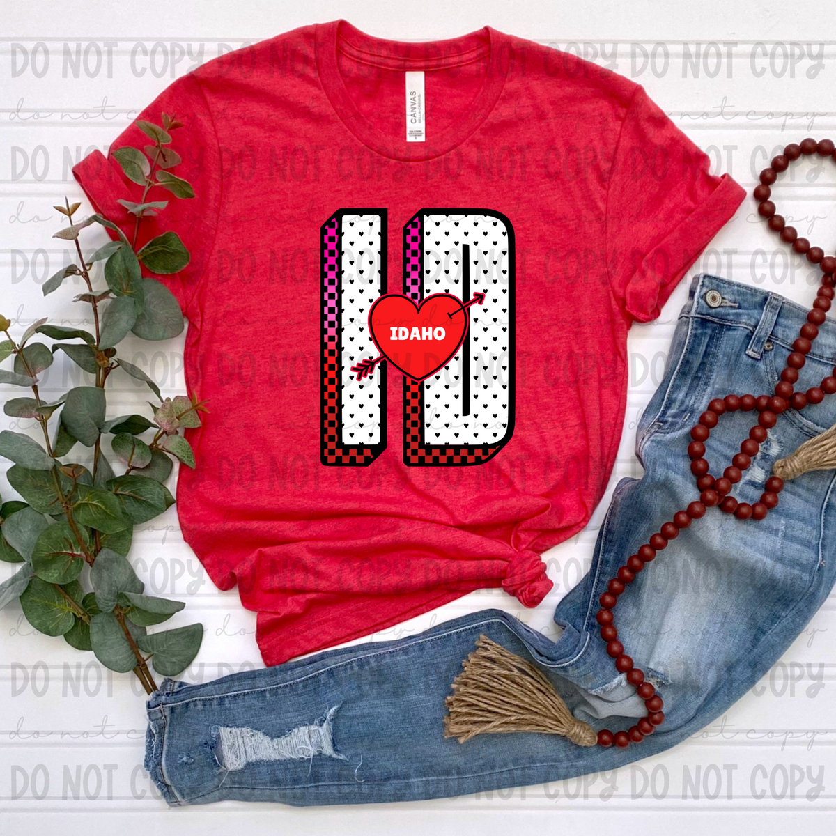 ID Idaho red (Revel) DTF transfer