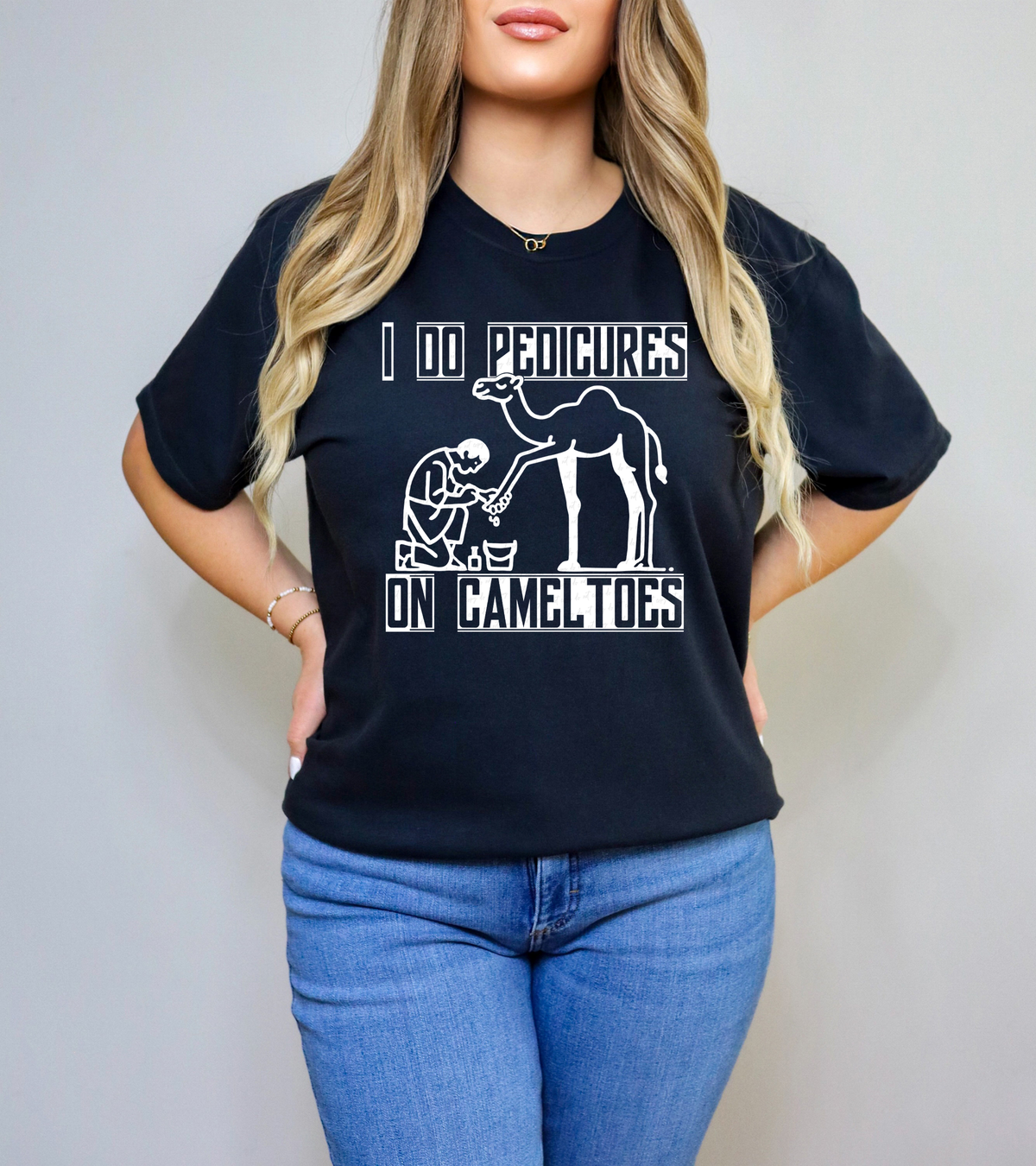 I Do Pedicures On Camel Toes WHITE 117705 DTF transfer