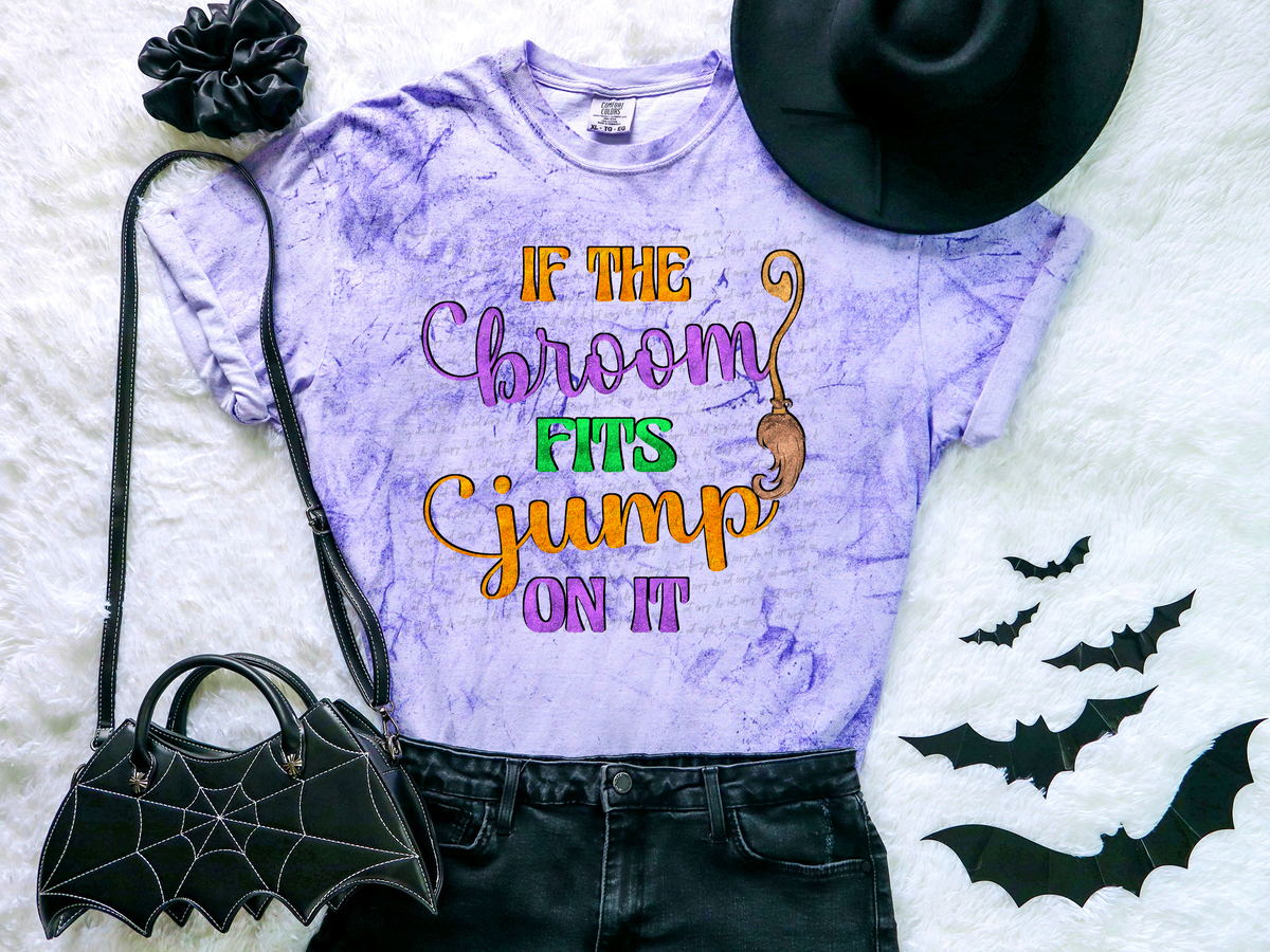 If The Broom Fits Jump On It Full Color 115792 DTF TRANSFER