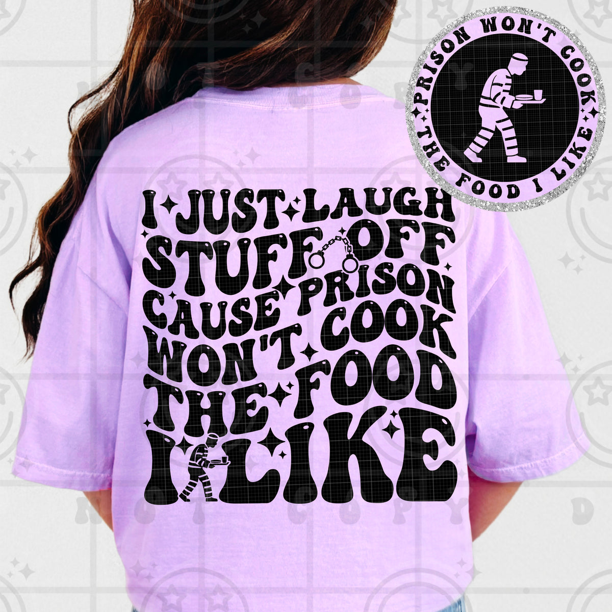 I just laugh (POCKET ONLY) (HW) DTF Transfer