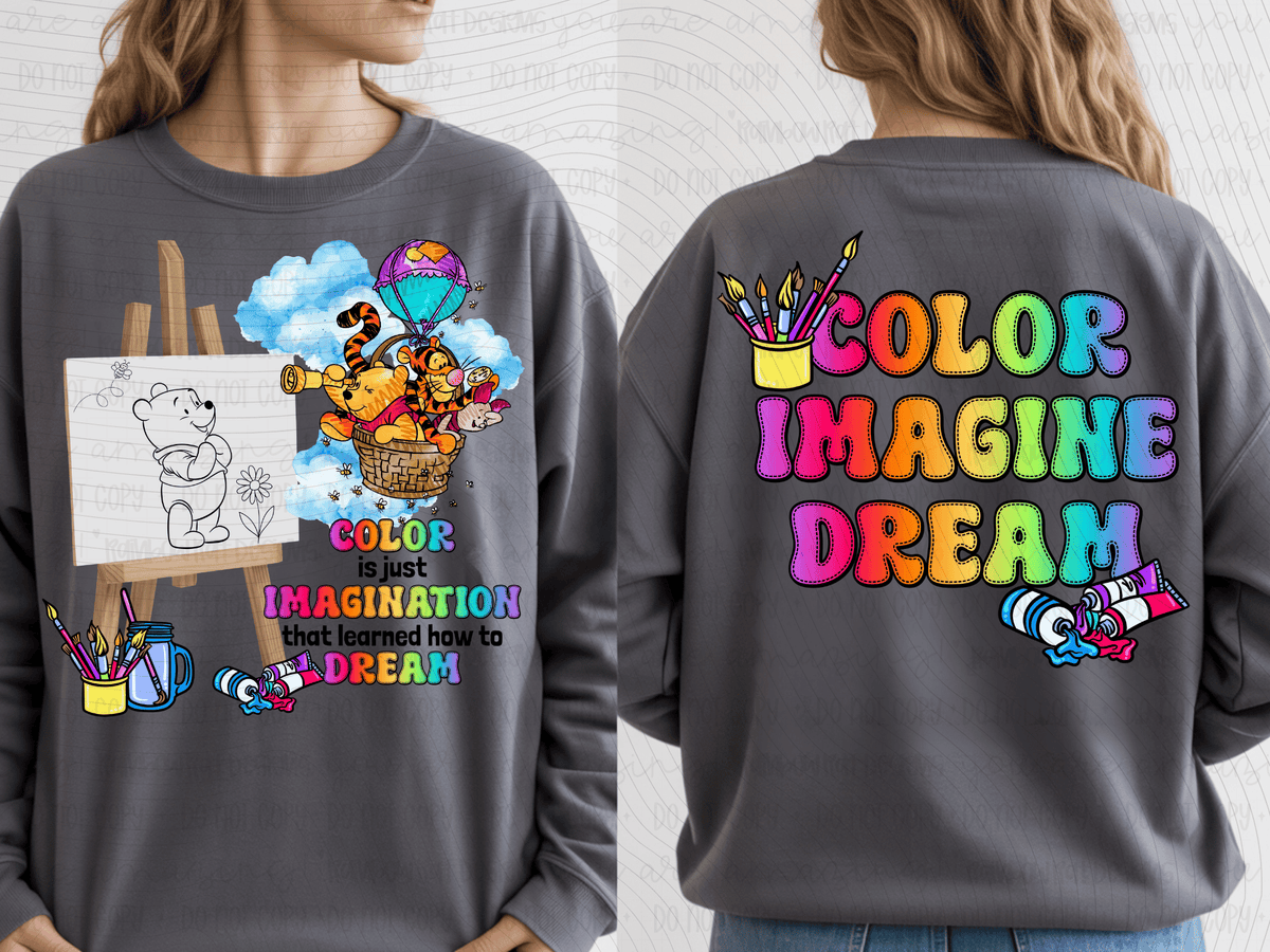 Color imagine dream (BACK ONLY) (RRD) DTF Transfer