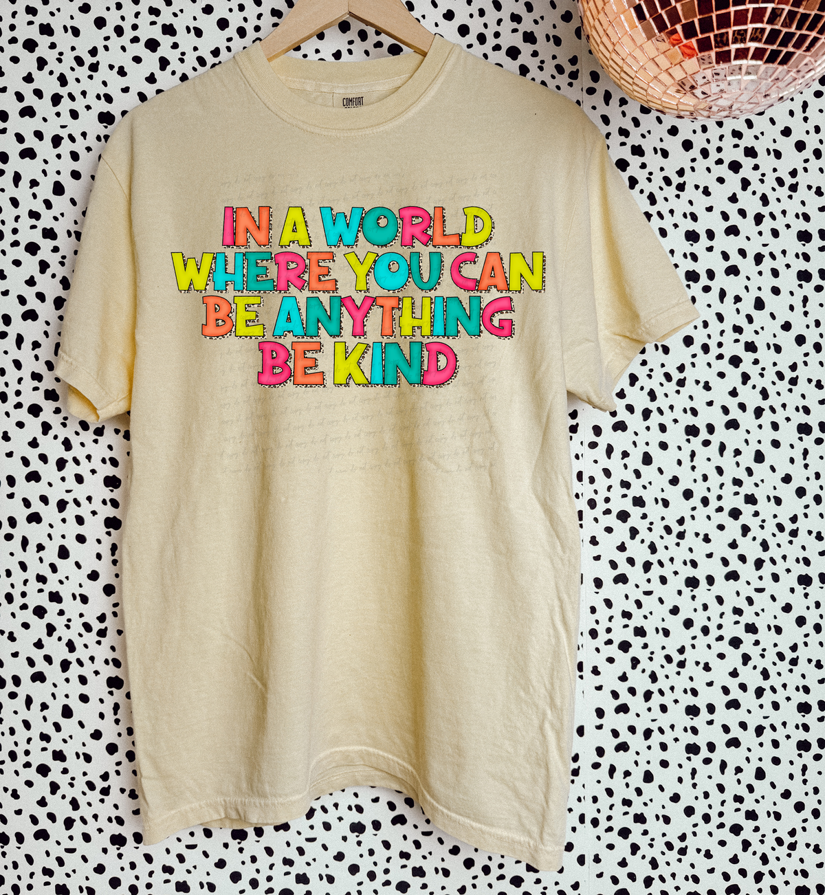 In A World Where You Can Be Anything Be Kind 114793 DTF transfer