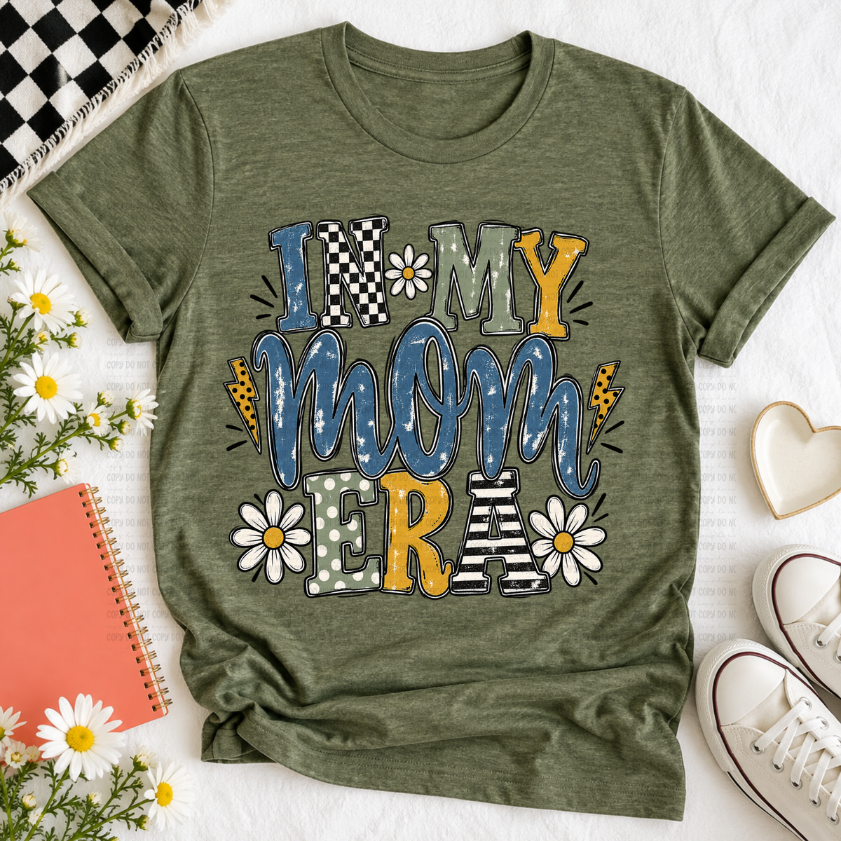 In my mom era daisy's and lighting bolts (Revel) DTF Transfer
