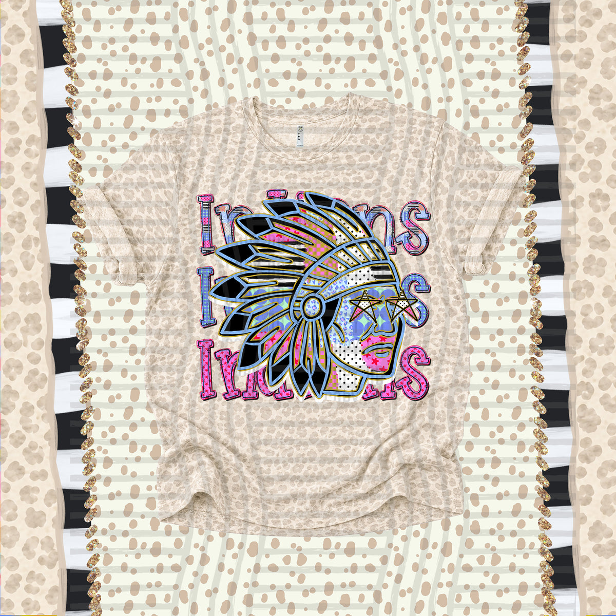 Indians-Dolly Doodle Print (Caplinger) DTF Transfer