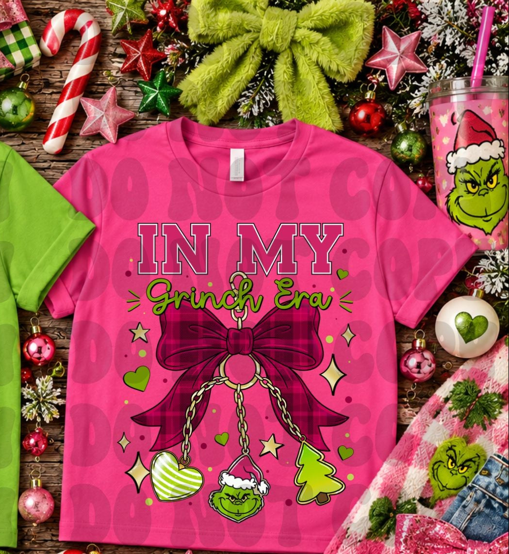In my G man era keychain with pink plaid bow (Starlight) DTF