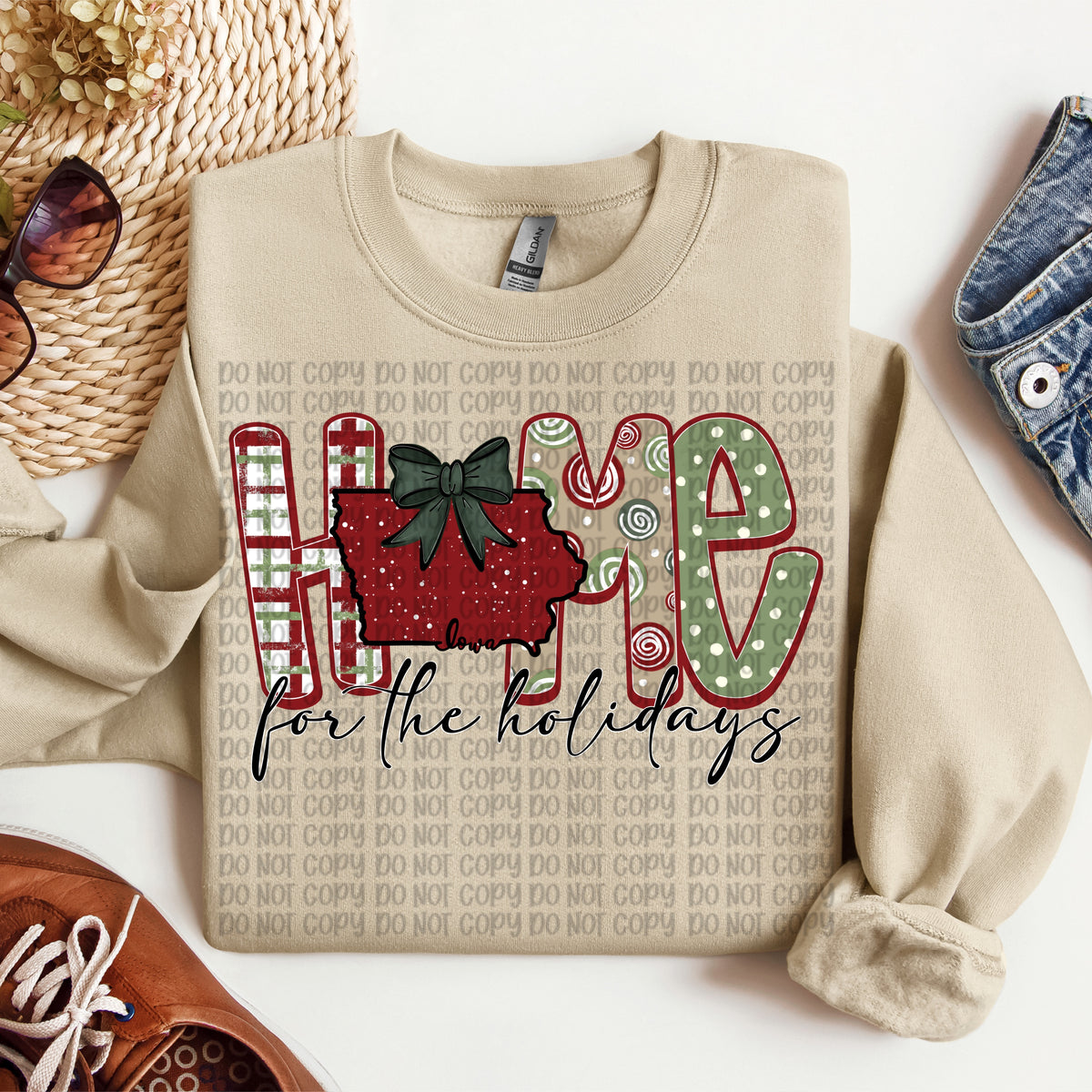 Iowa Home for the Holidays (VP) DTF Transfer