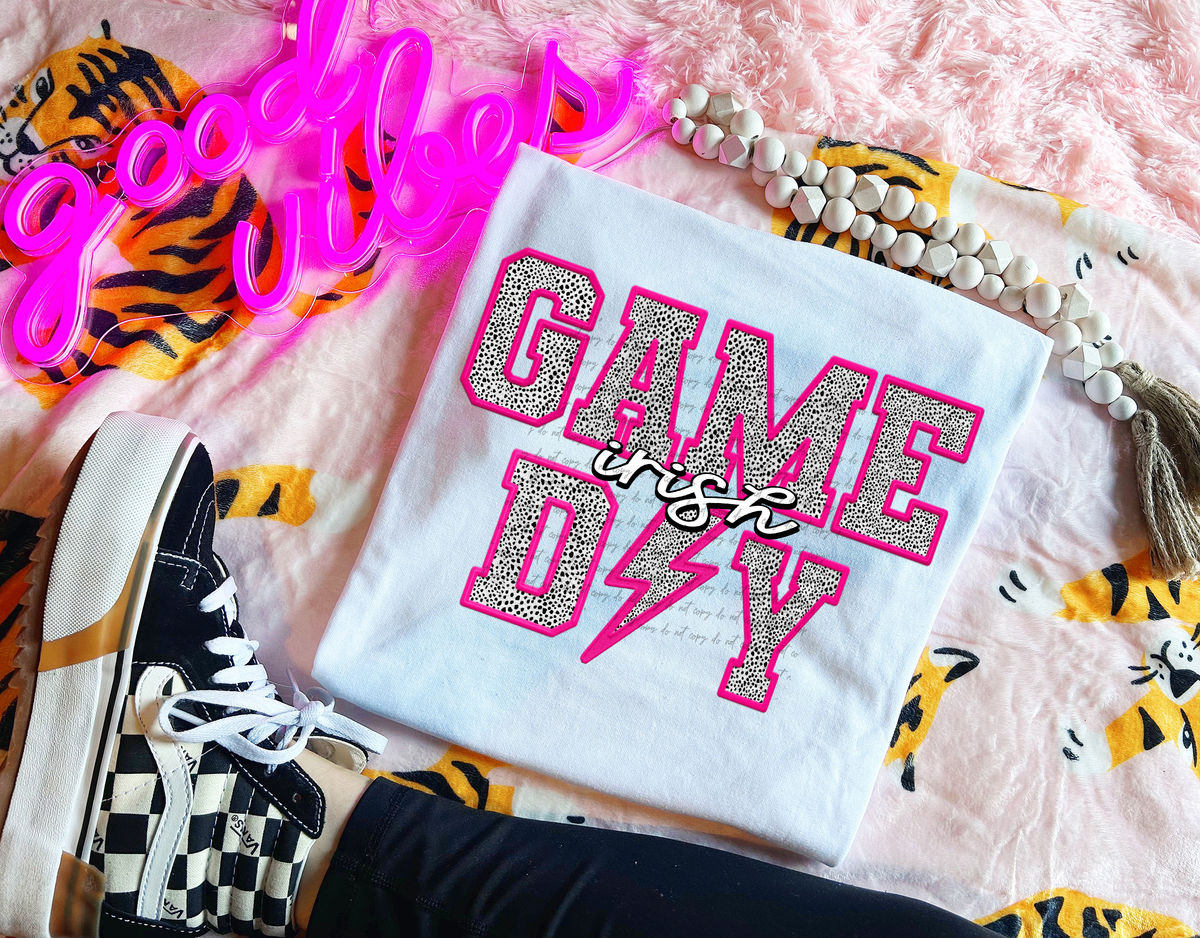 Irish Faux Embroider Game Day 46705 DTF transfer