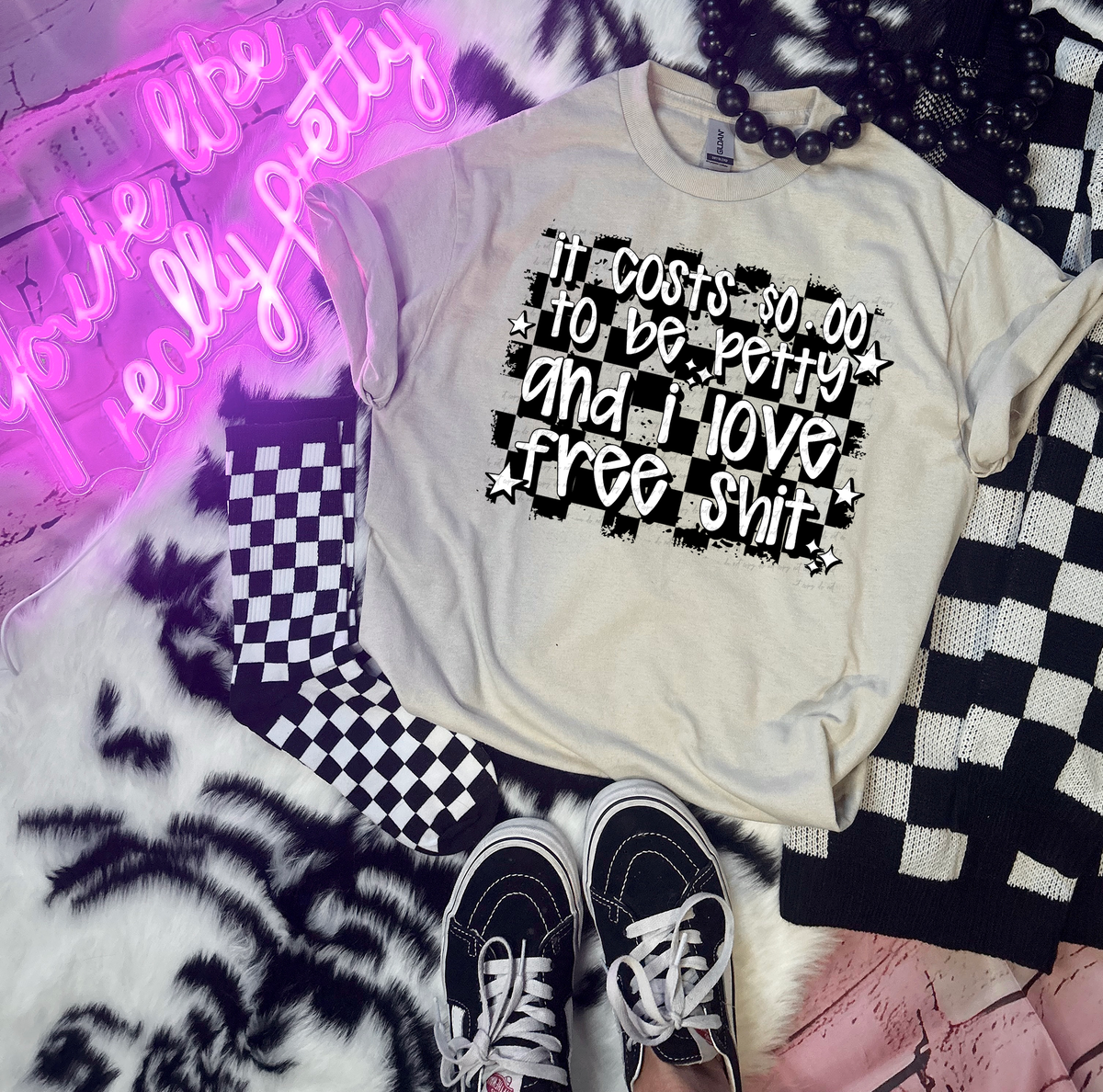 It Costs $0.00 To Be Petty And I Love Free Shit 86405 DTF Transfer